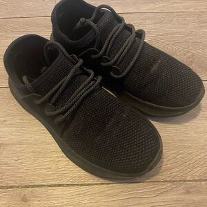 Vessi Black Everyday Knit Lace-Up Sneakers